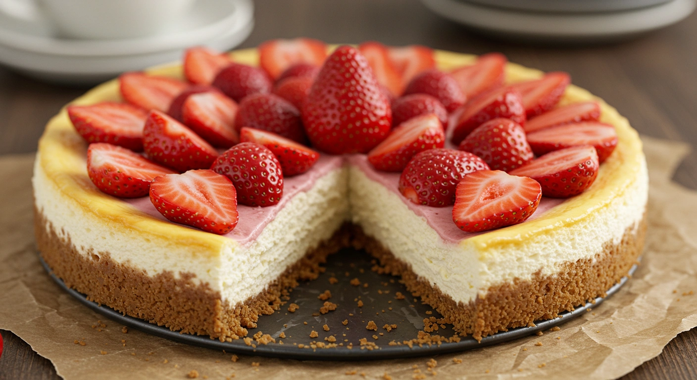 Strawberry Shortcake Cheesecake - secondary view